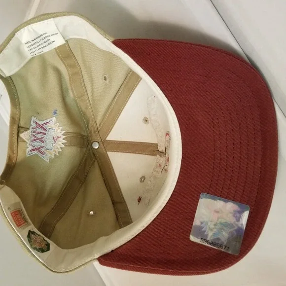 Vintage Super Bowl XXIX Chargers 49ers Hat American Needle Snap Back‎ Tan - Picture 12 of 16